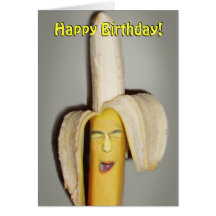 A Banana Splitting Headache Greeting Card