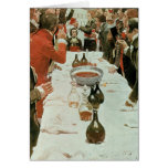A Banquet to Genet illustration from Washington cards