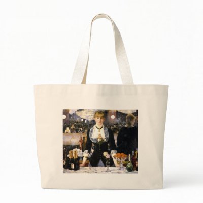 A bar at the Folies-Bergère Tote Bags by VintageGiftStore