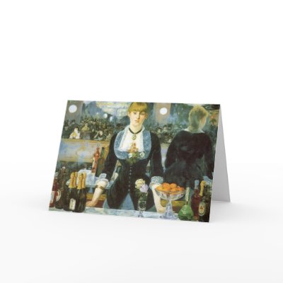 A Bar at the Folies-Bergere by Edouard Manet Cards by MasterpieceCafe