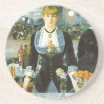 A Bar at the Folies-Bergere by Edouard Manet Coaster