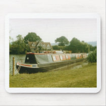 A BARGE ON THE RIVER THAMES AT HENLEY MOUSE PADS