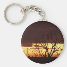 A Bayou Sunset by Leslie Peppers Keychains