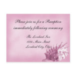 A Beach Wedding Reception Postcard (Pink)