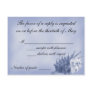 A Beach Wedding RSVP Card (Dark Blue)
