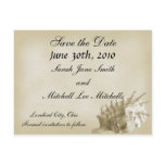 A Beach Wedding Save the Date Postcard