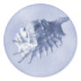 A Beach Wedding  Seashell Sticker (Dark Blue)