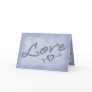 A Beach Wedding Thank You Card (Dark Blue)