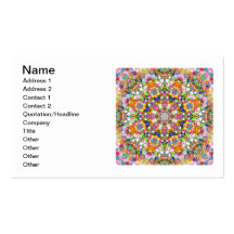 A Bead Mandala Business Card Templates