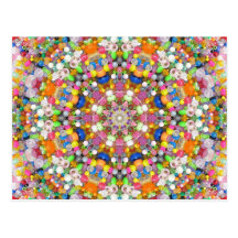 A Bead Mandala Post Card