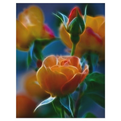 A beautiful bunch of roses and meaning personalised flyer by laureenr