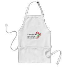 A beautiful day starts with a talk with Jesus Apron