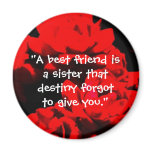 "A best friend is a sister" Magnet