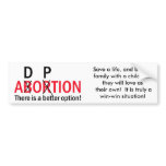 A better option! bumper stickers