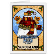 A Big Blustery Hug from Sunderland Greeting Card