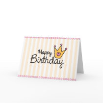 A birthday card for a princess.