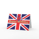 A Birthday card with a Union Jack