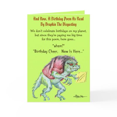 A Birthday Poem by Drapkin the Disgusting by dradcliffe