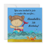 A Birthday Under the Sea - SQUARE invitation