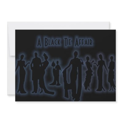 A Black Tie Affair Personalised Announcements by Bee_Paw