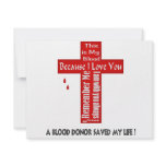 A Blood Donor invitations