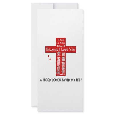 A Blood Donor Full Color Rack Card by timeforstyle