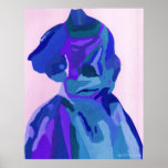 "A. Boleyn Blue Dress I" Poster - Customizable