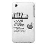 A book commits suicide when you watch reality tv