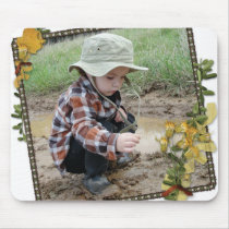 A boy and a puddle Mousepad