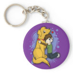 "A Boy and His Dog" Keychain