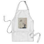 A boy flying a kite Ukiyoe Aprons