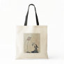 A boy flying a kite Ukiyoe Tote Bag