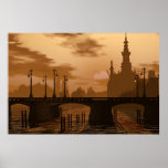 A bridge in Amsterdam posters