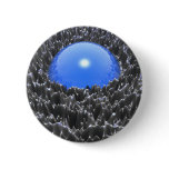 A Bright Blue Ball Pinback Button