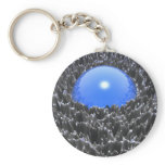 A Bright Blue Ball Key Chain