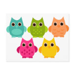 A Bright Bunch of Owls Postcards