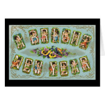 A Bright New Year Greeting Card