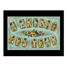 A Bright New Year Post Cards