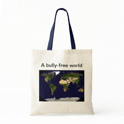 A bully-free world tote bag by Sousababy