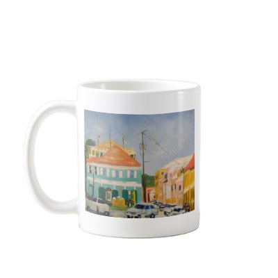 A Busy Day in the Town Coffee Mugs by DElginDesigns