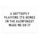 A Butterfly Flapping postcards