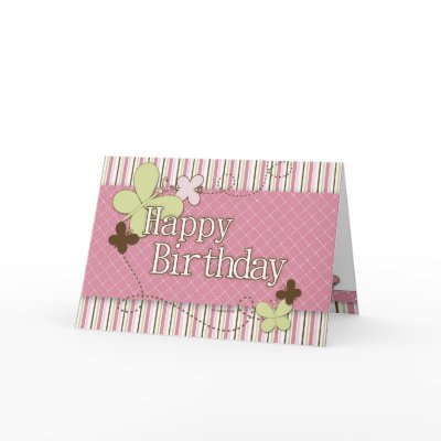 A Butterfly Happy Birthday Greeting Card by mybabybundles