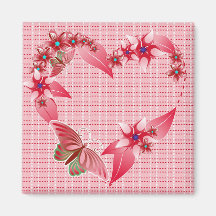 A Butterfly Heart 3 Magnet