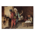 "A Cafe In Cairo" by Jean Leon Gerome Greeting Cards