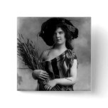 A California Hayseed Pinback Button