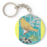 A Canary, Sings Best in Love keychains