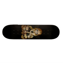 A Candle in the Dark gothic fairy skull Skateboard