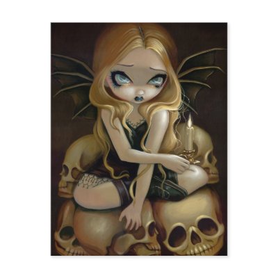 "A Candle in the Dark" Postcard by strangeling