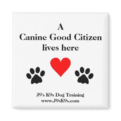 A Canine Good Citizen lives here Magnet by j9sk9s