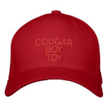 A cap wIth  "COUGAR BOY TOY" On It Embroidered Hats